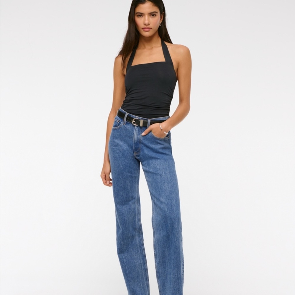 Abercrombie & Fitch Blue Straight Leg Jeans